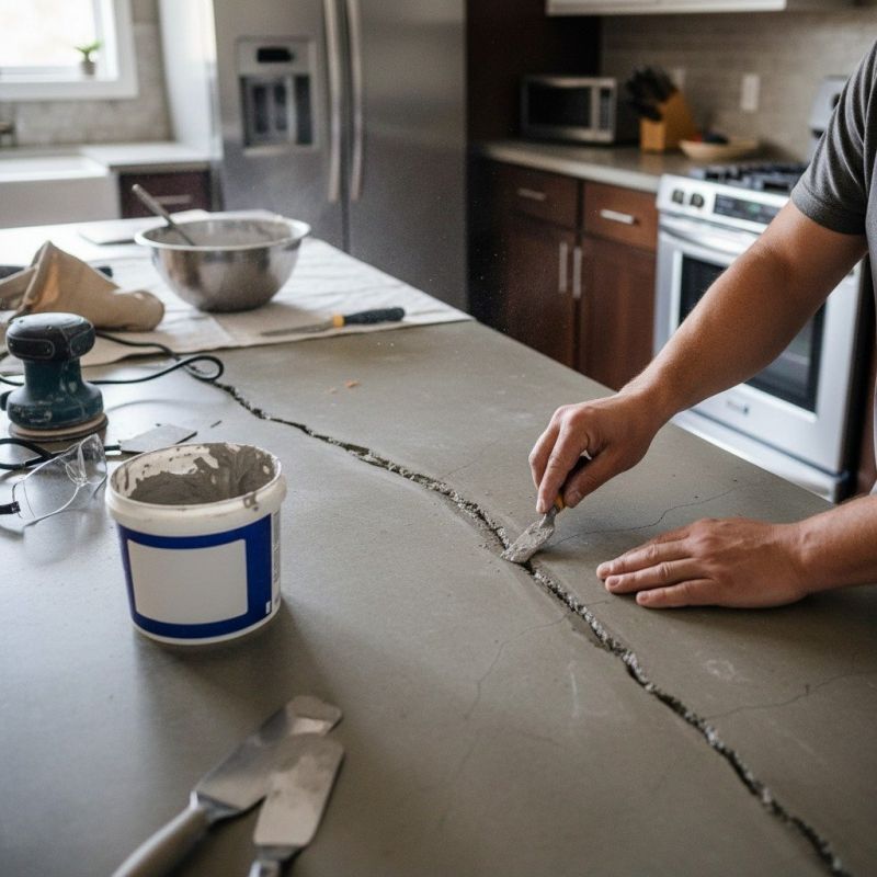 Concrete Countertop Pouring in Santa Rosa, CA