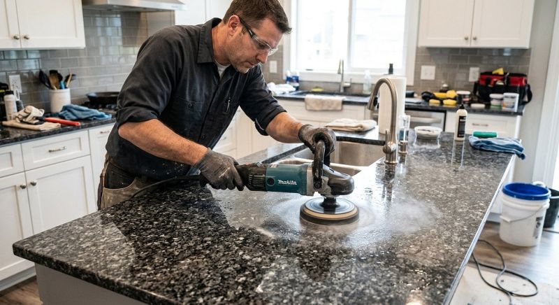 Countertop Buffing in Roseville, CA