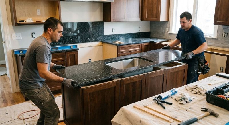 Granite Installation in Lake County, IL