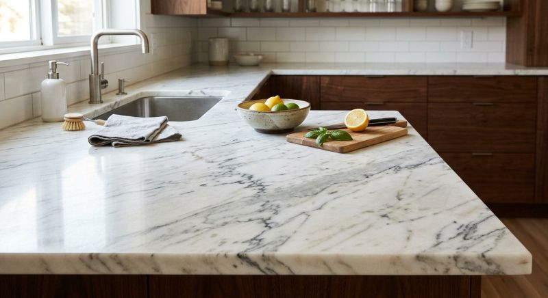 Marble Countertop Installation in Marin County, CA