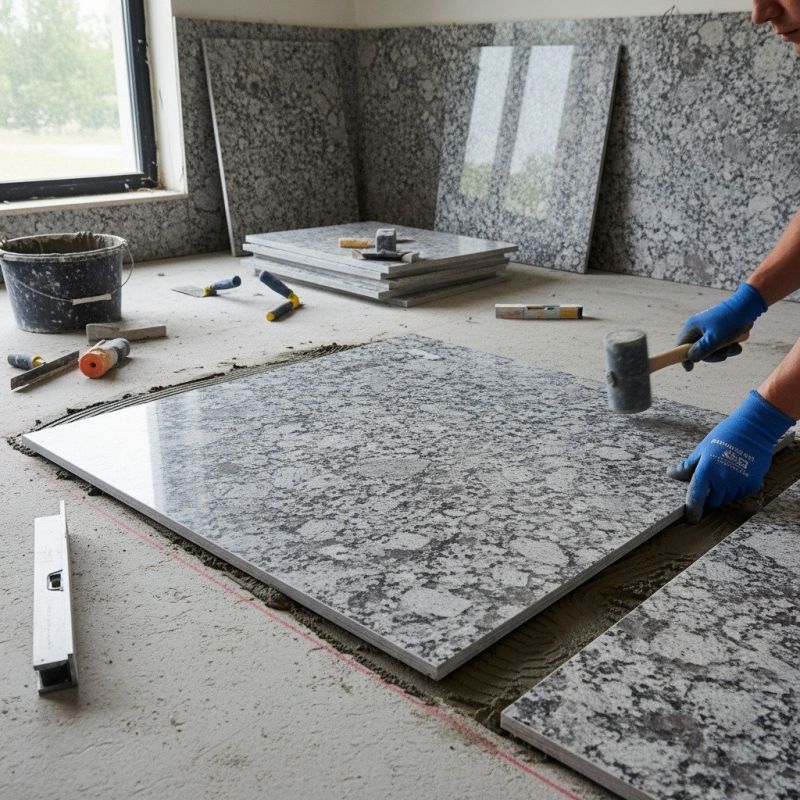Marble Slab Installation