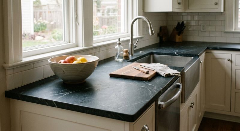 Soapstone Counter Installation in Sacramento, CA