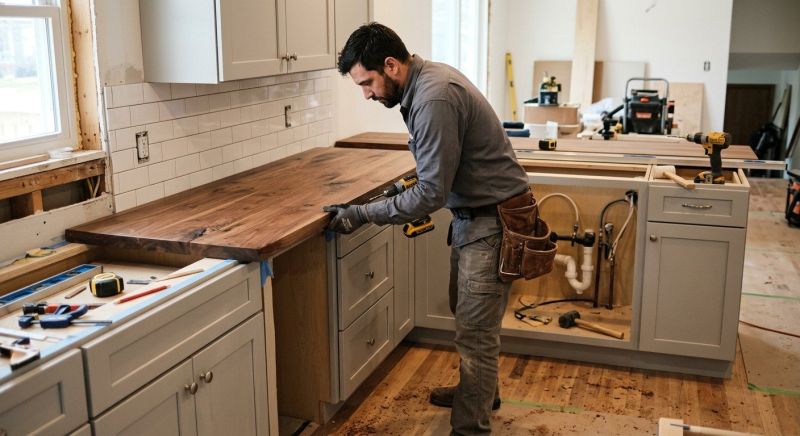 Wood Countertop Replacement in Marin County, CA